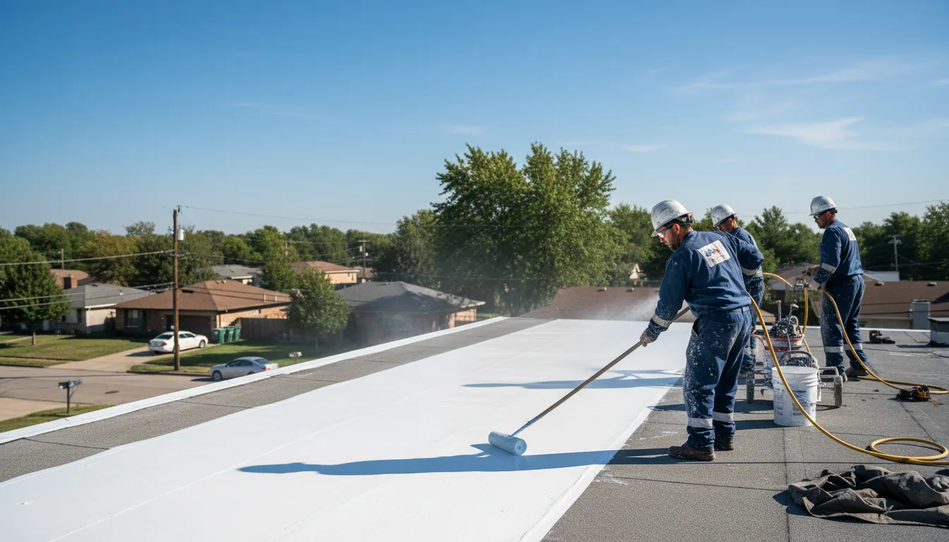 Commercial roof coating in Akron, AL near me